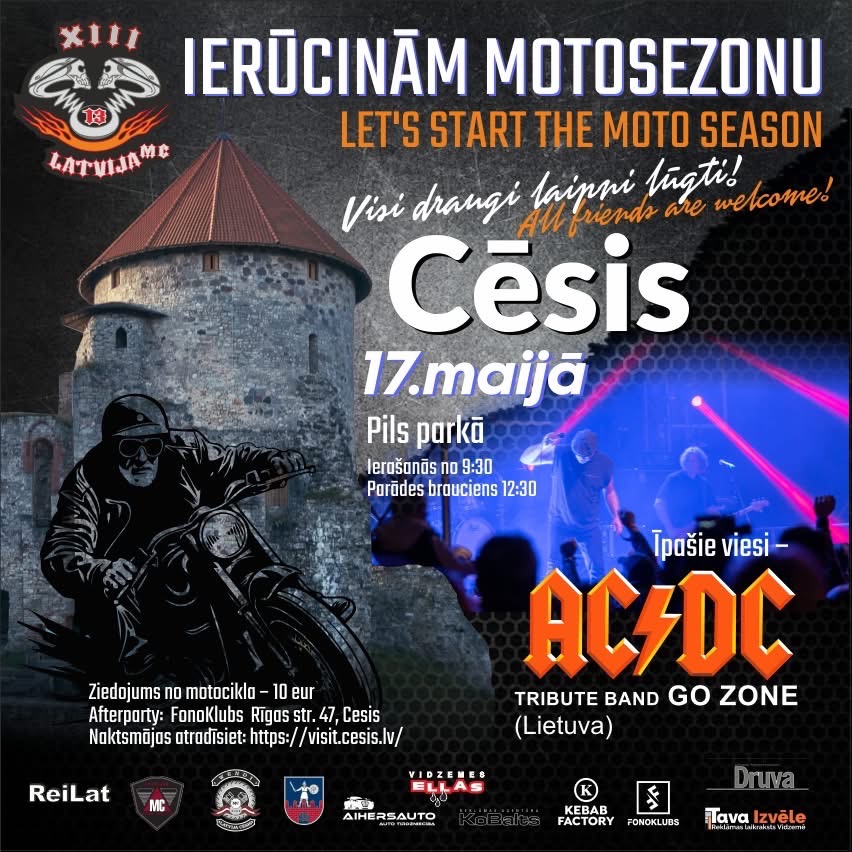 Let's start the moto season in Cesis