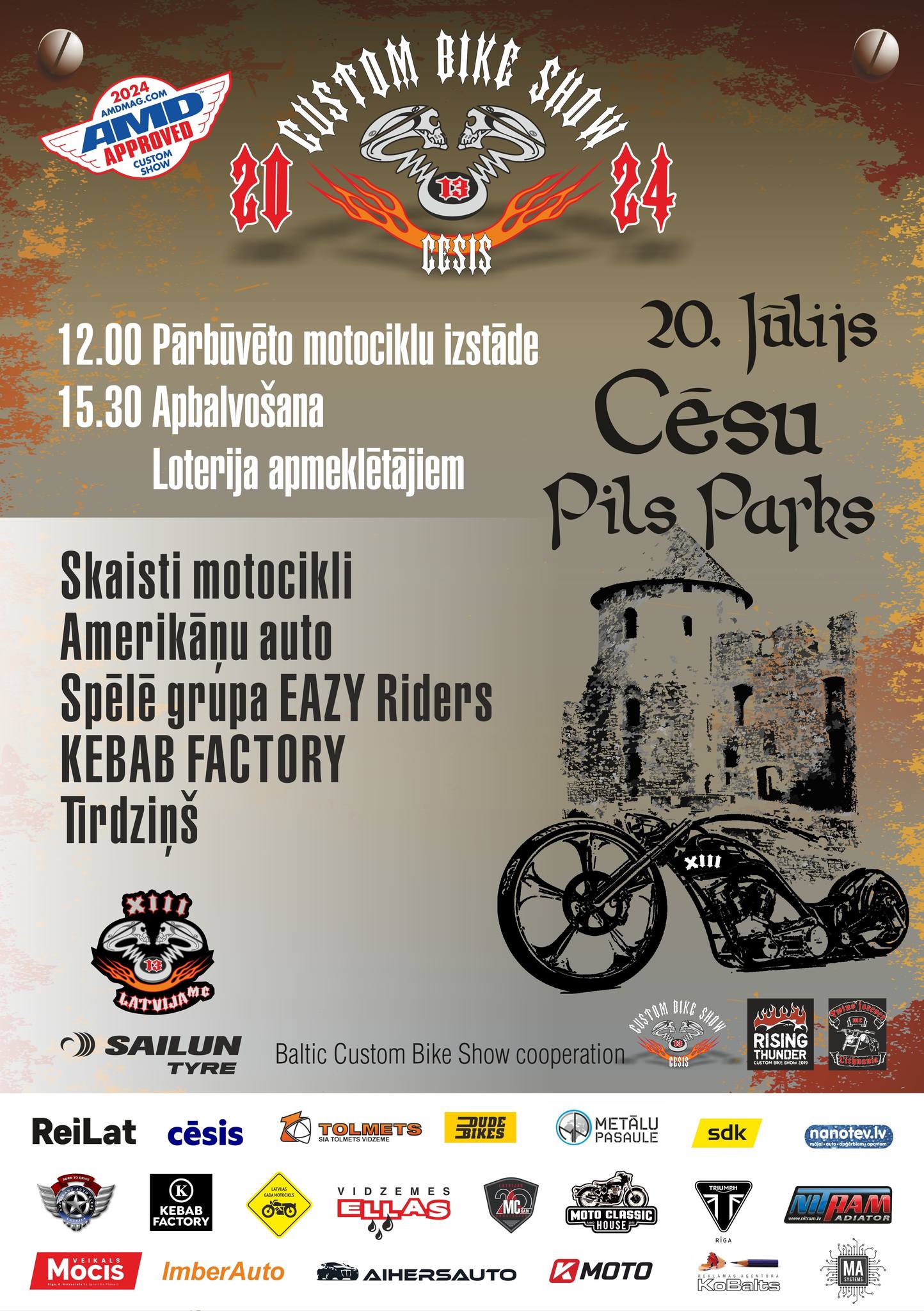 Custom Bike Show Cesis, 2024