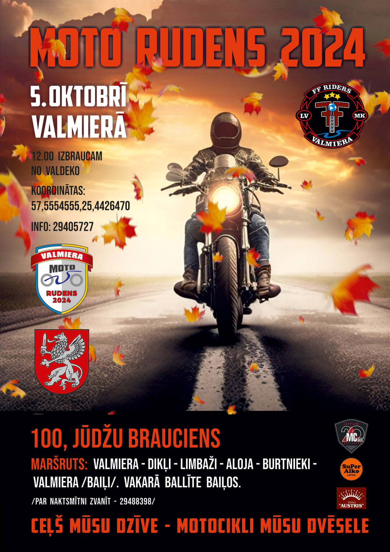 FF RIDERS – MOTO RUDENS 2024 VALMIERA – 05.10.2024.